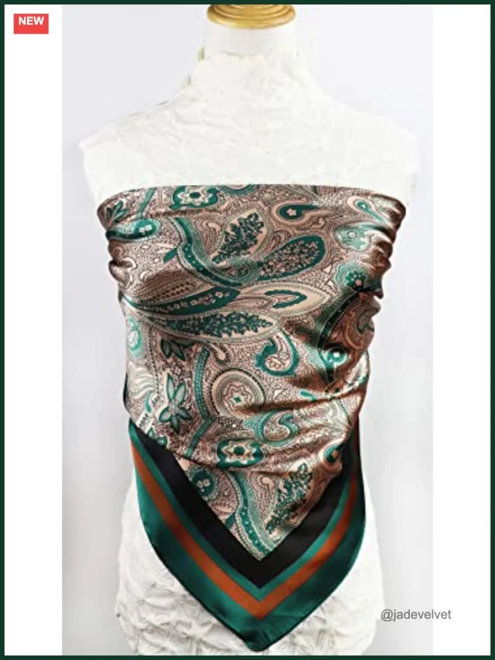 Satin Head Scarf for Women Silk Like Hair Wrap 35x35 Square Bandana